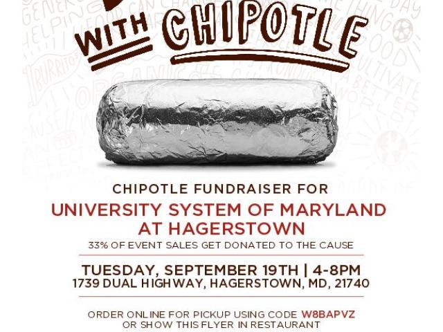 Chipotle Dining Out Fundraiser, September 19th from 4 pm to 8 pm