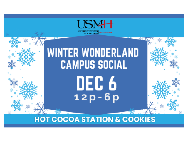 December 6 from 12 pm to 6 pm in the main lobby